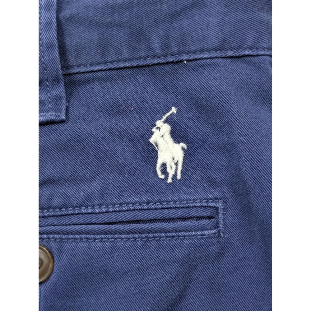 Polo Ralph Lauren Shorts Mens 31 Blue Relaxed Fit Chino Cotton 10 Inseam Casual